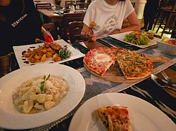 Wood-fired pizza