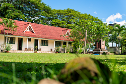 In the center of the ancient city of Champasak
